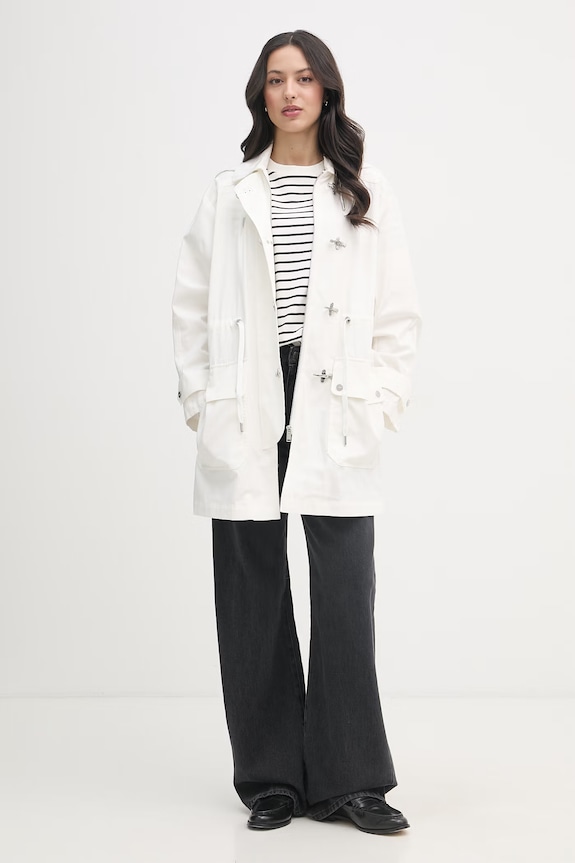 DKNY kurtka damska bawełniana P6BJ0EG0 beżowy SS26