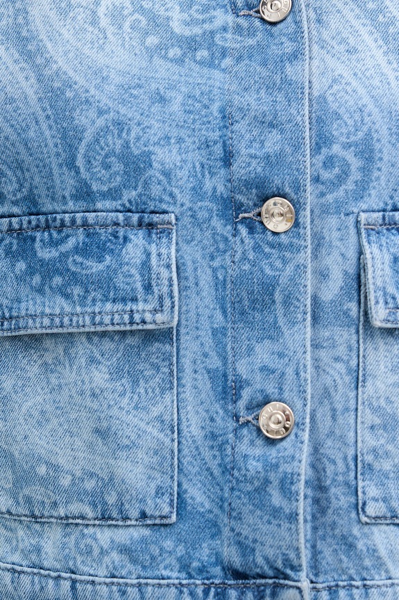 OUI krótka kurtka damska jeansowa 96340 niebieski