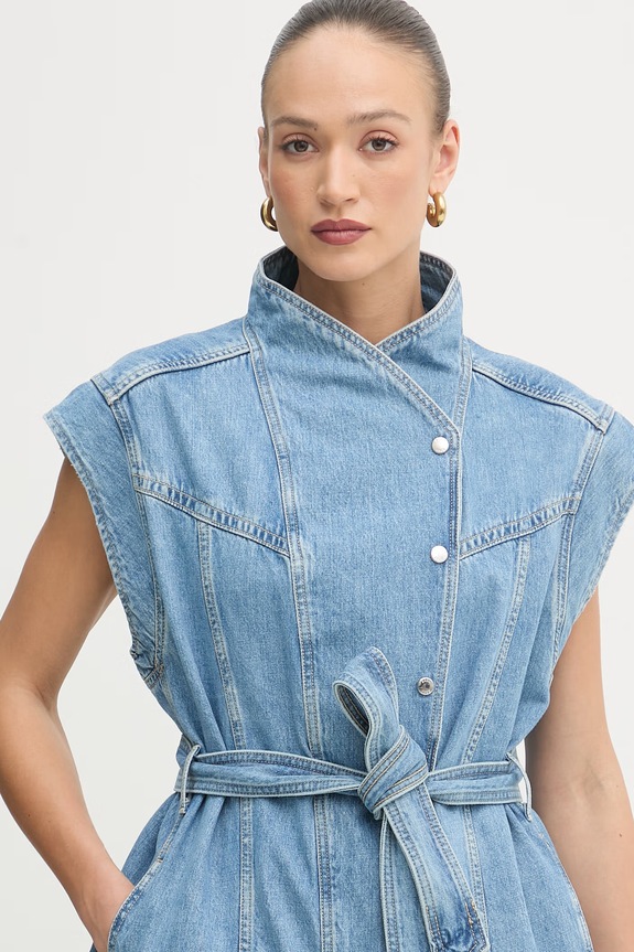 BOSS Orange Γυναικείο Αμάνικο Ντένιμ Γιλέκο C VEST μπλε 50558679