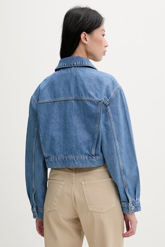 Odzież HUGO Blue kurtka jeansowa damska 50556970 niebieski
