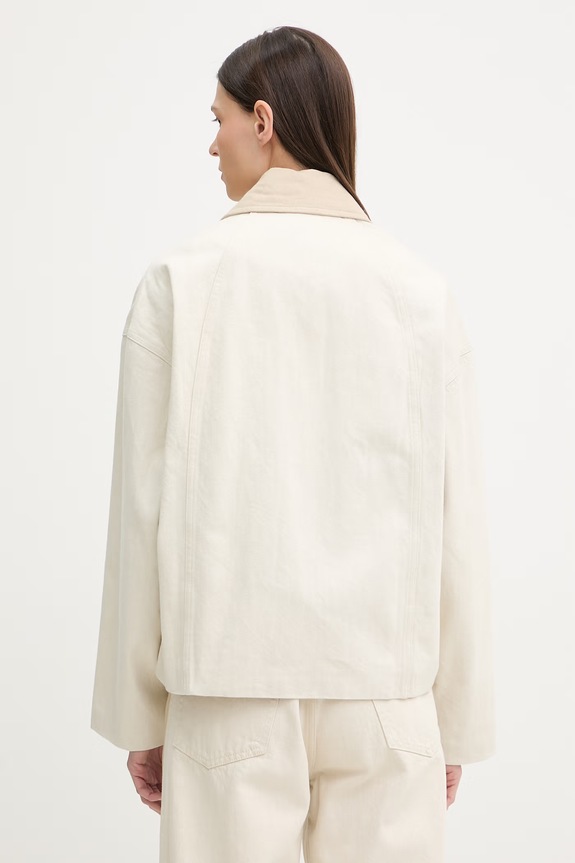 Îmbrăcăminte rag & bone jachetă scurtă pentru femei, din bumbac Natalia RJ7525HORST bej