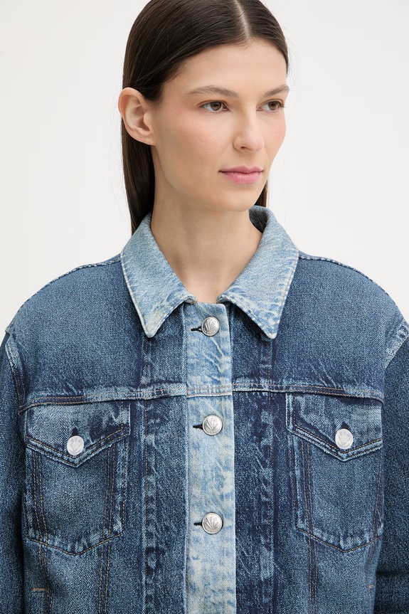 rag & bone geacă de tranziție pentru femei, din bumbac Miramar RC8425H0MTE albastru