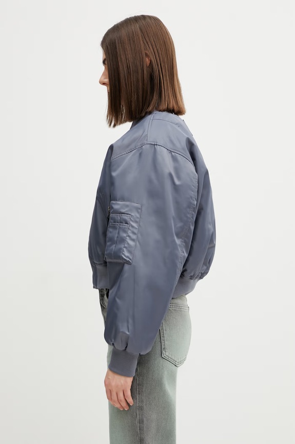 Anine Bing CROPPED LEON BOMBER тъмно сиво яке бомбър дамско A.01.12156.GRY37 сив SS26