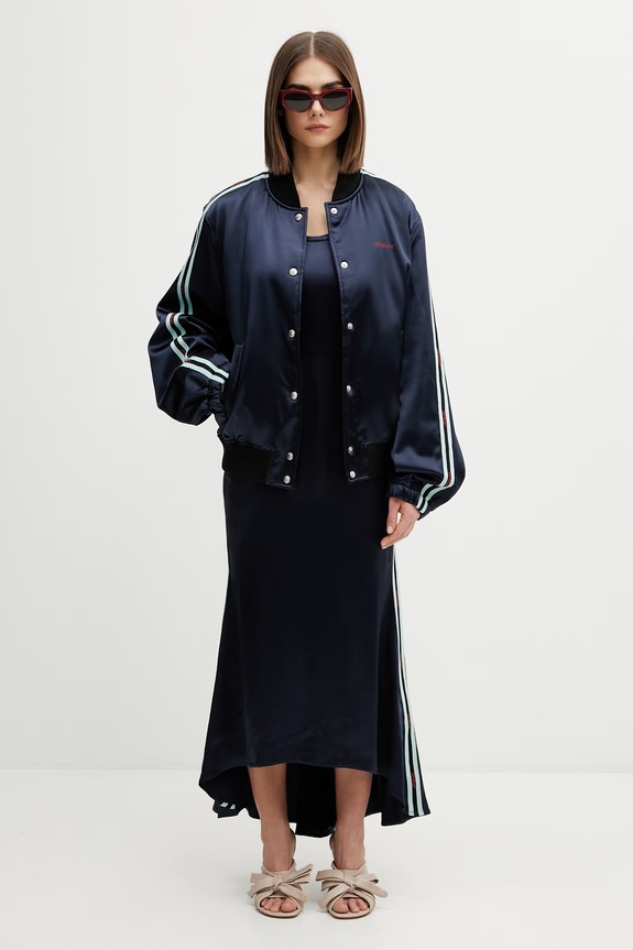 Off-White bomber jakna ženska viskozna 2EK00OS26FAB001