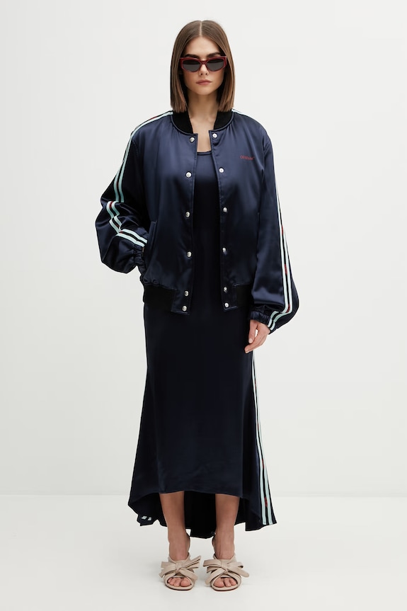 Off-White bomber jakna ženska viskozna 2EK00OS26FAB001