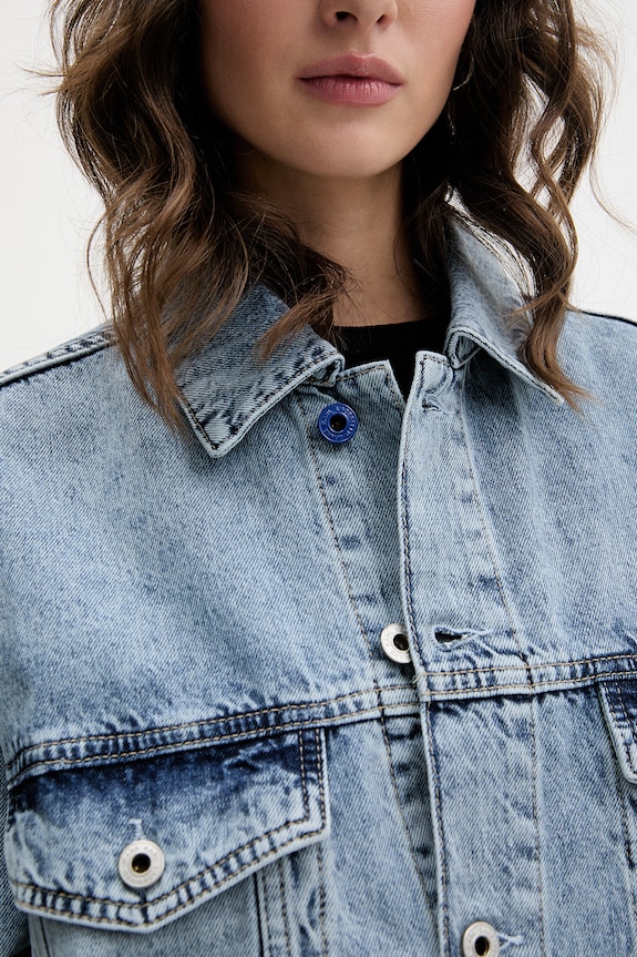 Karl Lagerfeld Jeans bunda dámska rifľová B2W14033 modrá