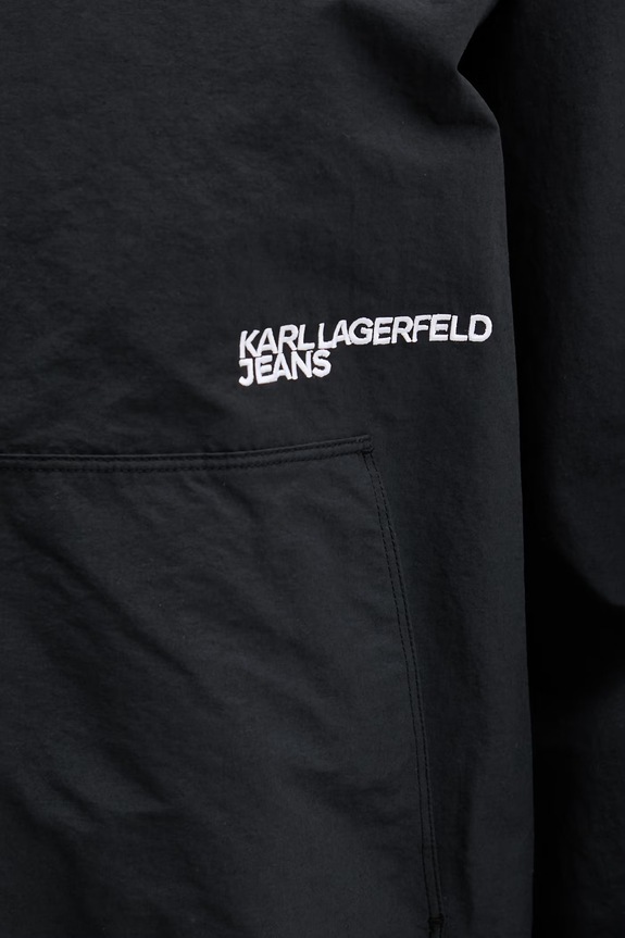 Karl Lagerfeld Jeans Αθλητικό μπουφάν γυναικείο με βαμβάκι B2W15017 μαύρο
