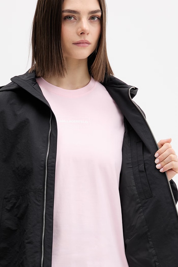 Karl Lagerfeld Jeans Αθλητικό μπουφάν γυναικείο με βαμβάκι B2W15017