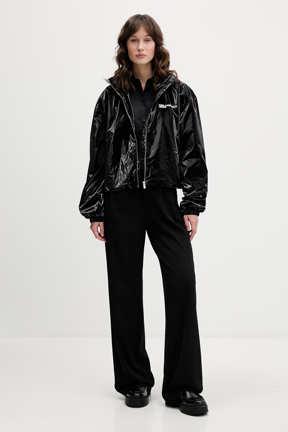 Karl Lagerfeld Jeans krátka dámska bunda B2W15019 čierna SS26
