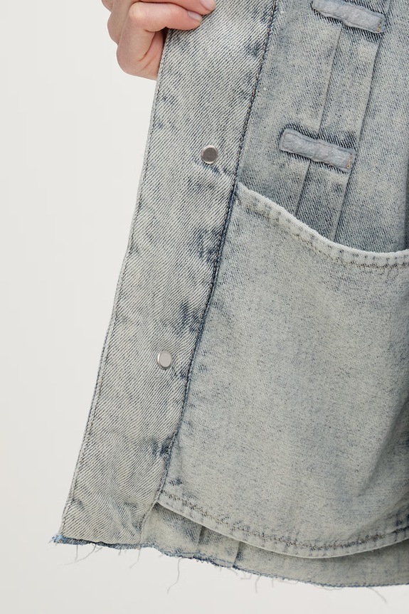 Karl Lagerfeld Jeans Τζιν μπουφάν γυναικείο βαμβακερό B2W14036