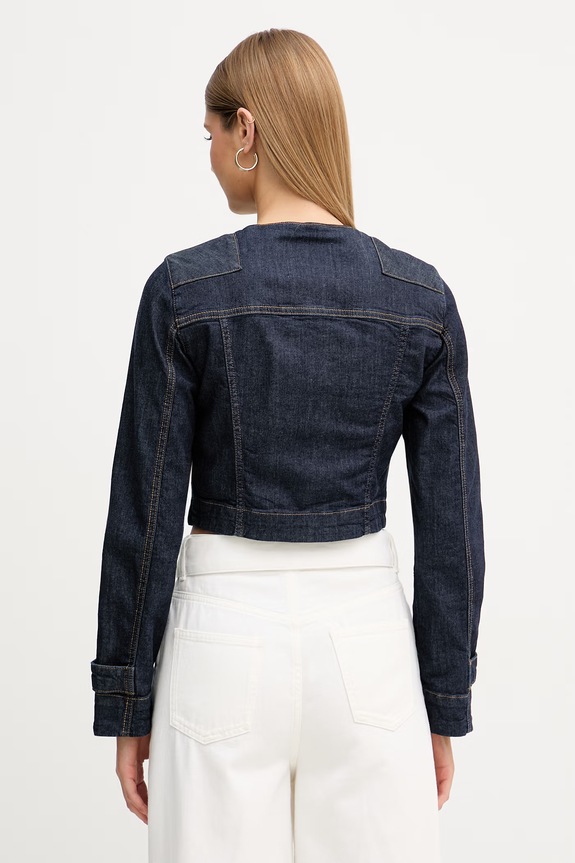 Odzież Blugirl Blumarine kurtka jeansowa damska RA6066.D4992 granatowy