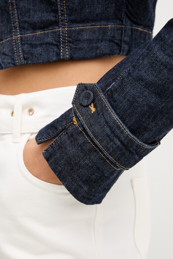 Blugirl Blumarine kurtka jeansowa damska RA6066.D4992 granatowy