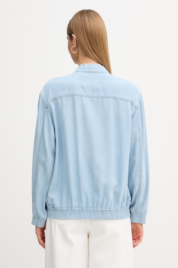 Odzież Blugirl Blumarine bomberka damska jeansowa RA6076.D5049 niebieski