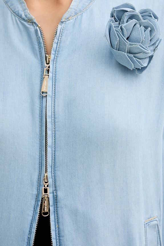 Blugirl Blumarine bomberka damska jeansowa RA6076.D5049 niebieski