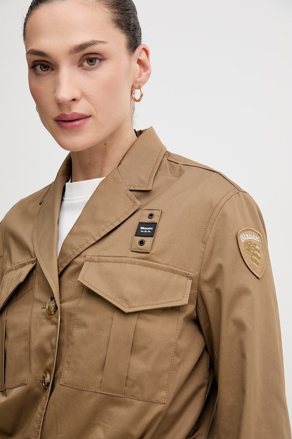 Хлопковая куртка Blauer CLEMENT коричневый BLDC04268