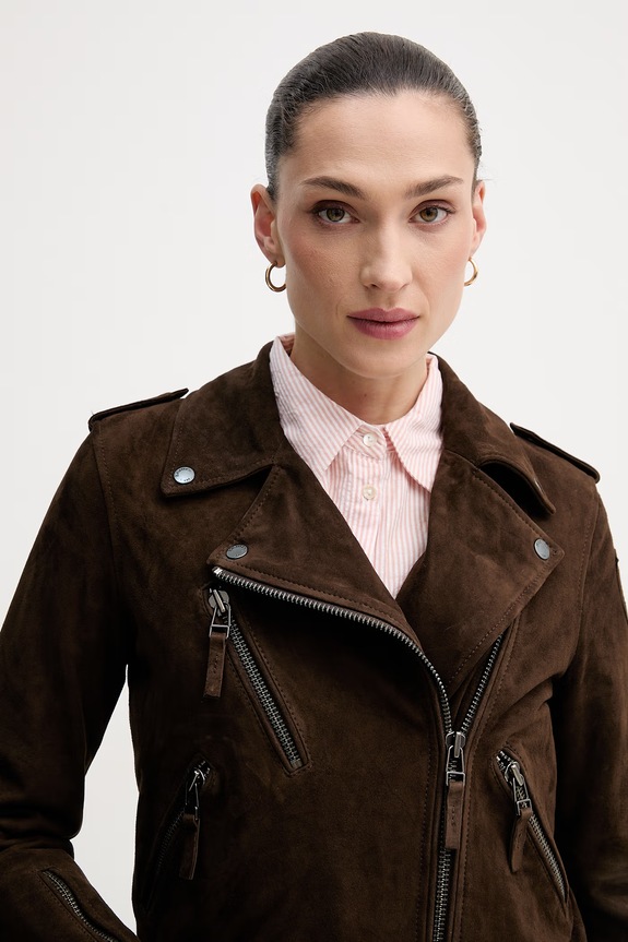 Ruházat Blauer velúr bőrdzseki CHERRY BLDL02447 barna