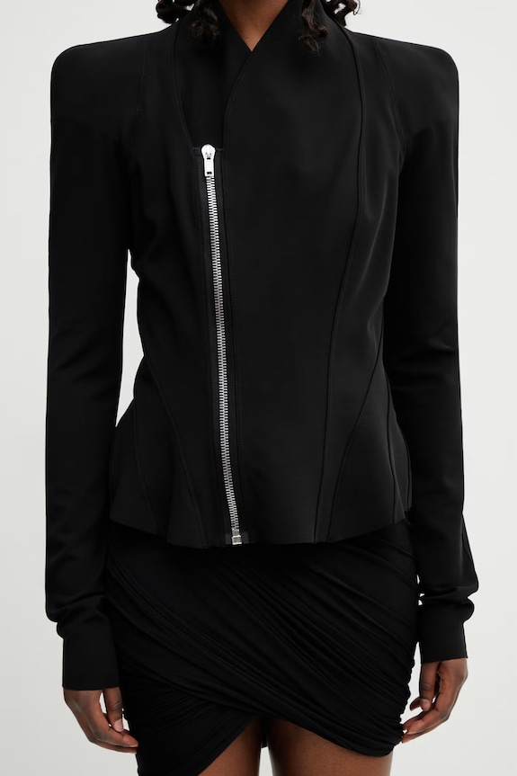 Rick Owens Lilies Princess суичър с цип дамски черен LI01F7703.JCVS