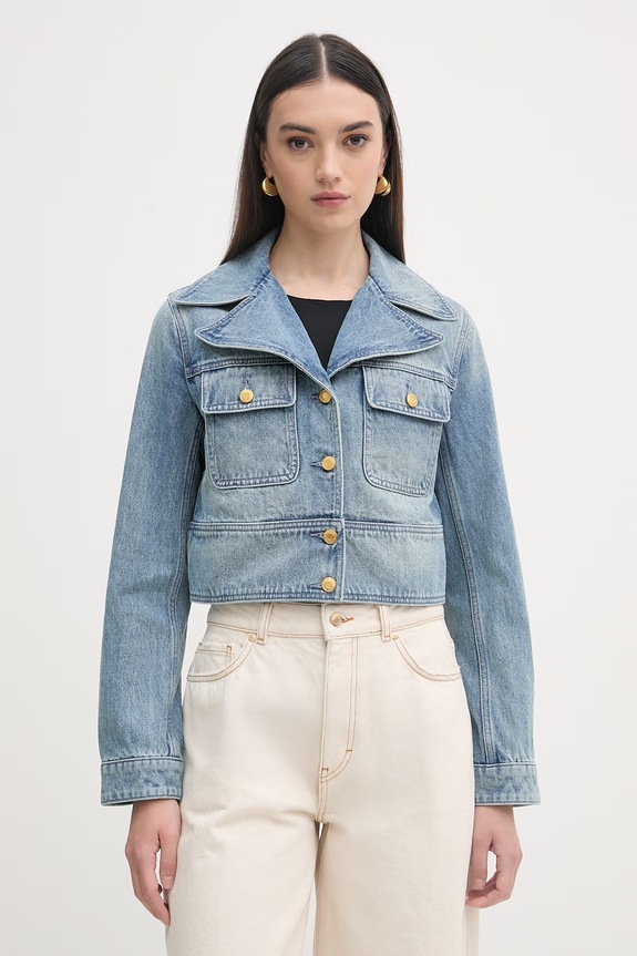 MICHAEL Michael Kors kurtka damska jeansowa niebieski MS610DYLAA