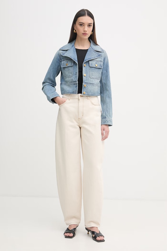 MICHAEL Michael Kors kurtka damska jeansowa MS610DYLAA niebieski SS26