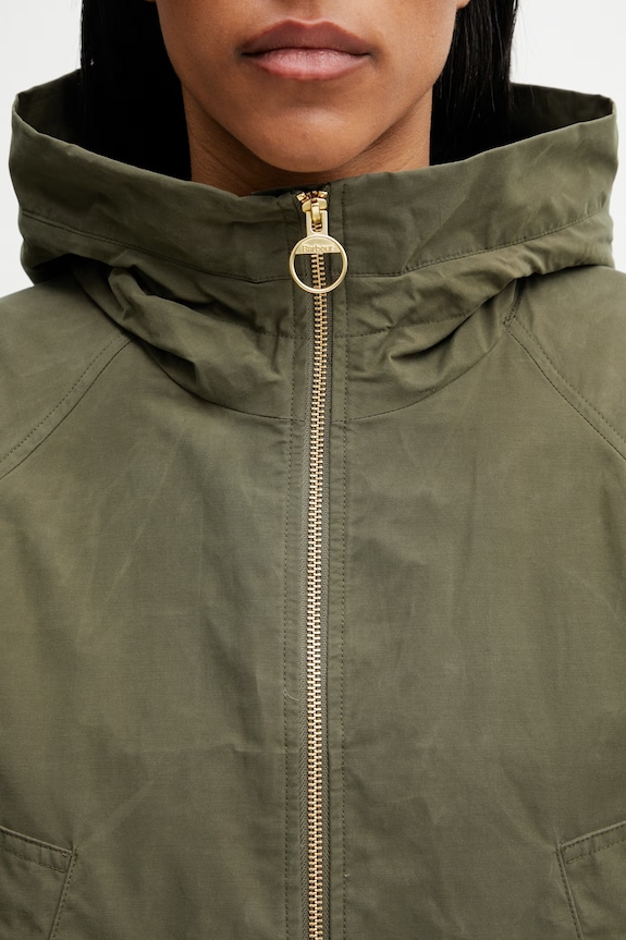 Barbour LSP0305OL72 přechodová bunda dámská s bavlnou zelená LSP0305OL72
