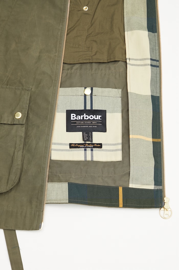 Barbour LSP0305OL72 přechodová bunda dámská s bavlnou LSP0305OL72 zelená