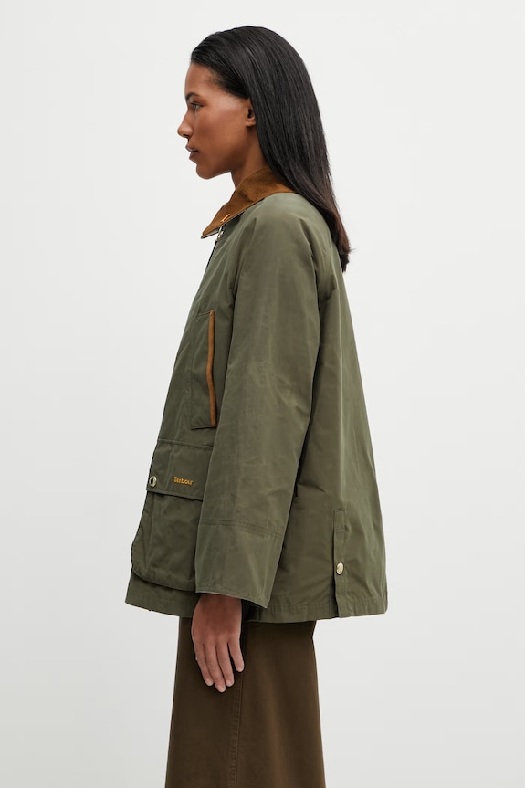 Barbour LSP0310OL72 přechodová bunda dámská s bavlnou LSP0310OL72 zelená SS26