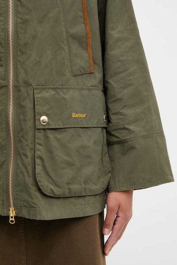 Barbour LSP0310OL72 přechodová bunda dámská s bavlnou LSP0310OL72 zelená