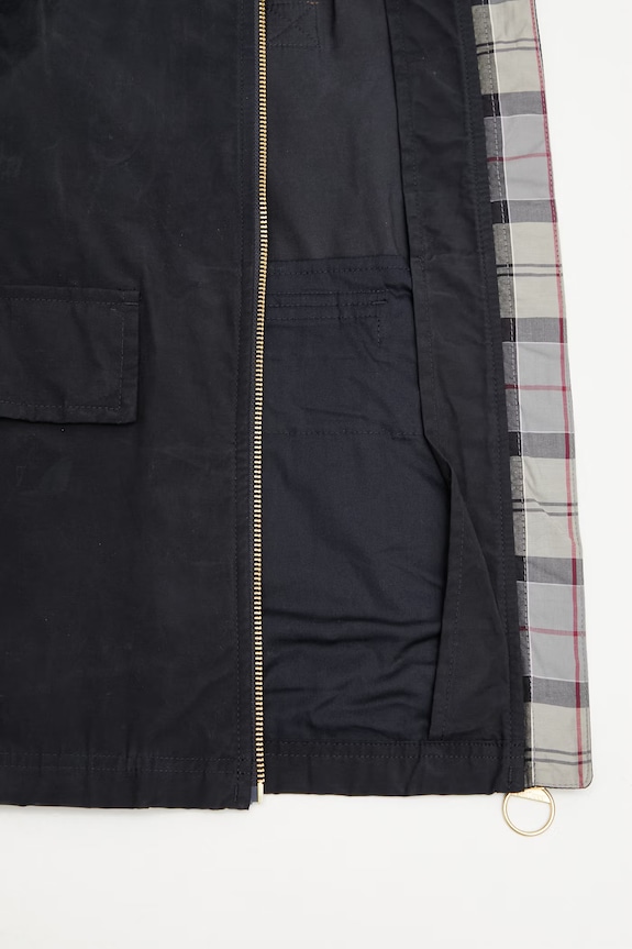 Barbour LSP0311NY91 kurtka przejściowa damska z bawełną LSP0311NY91 granatowy