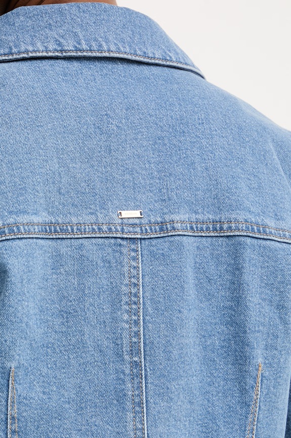 Morgan jachetă scurtă pentru femei, din denim VODIA albastru