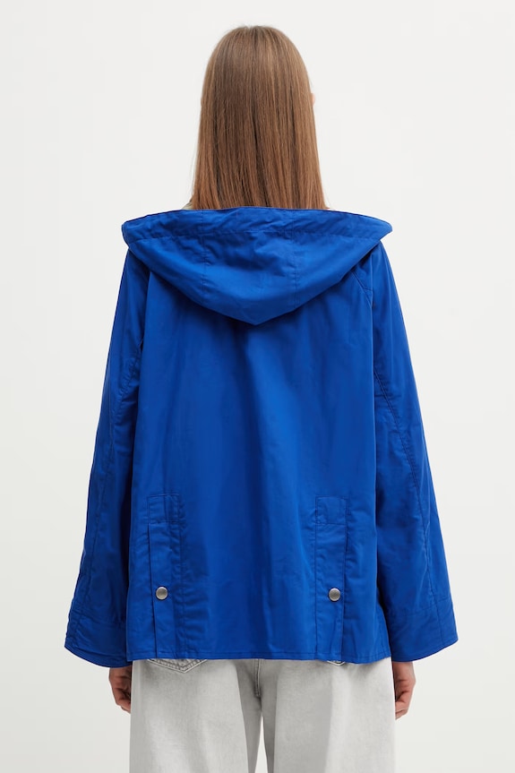 Îmbrăcăminte Barbour x Paul Smith Bedale jachetă pentru femei din bumbac LCA0391BL71 bleumarin