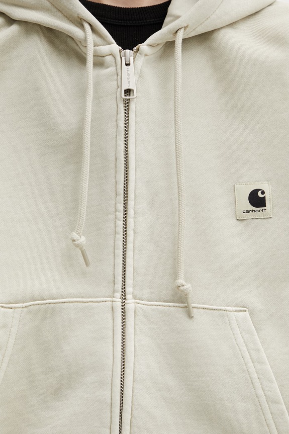 Carhartt WIP W' Hooded Nelson Jacket μπλούζα βαμβακερή Γυναικεία μπεζ I033830.3IOGD