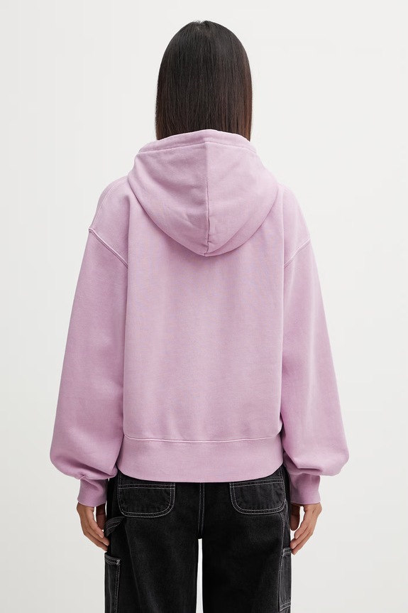 Clothing Carhartt WIP W' Hooded Nelson Jacket Women's cotton zip-up sweatshirt I033830.3IBGD violet