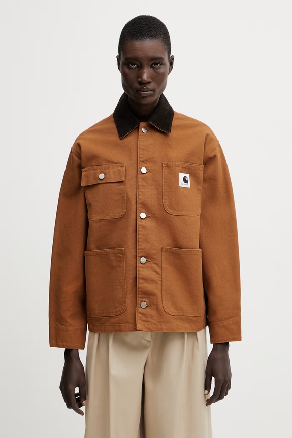 Carhartt WIP W' OG Michigan Coat short jacket Women's cotton brown I031570.00S02