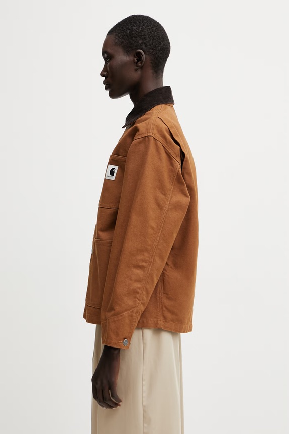 Carhartt WIP W' OG Michigan Coat short jacket Women's cotton I031570.00S02 brown SS26