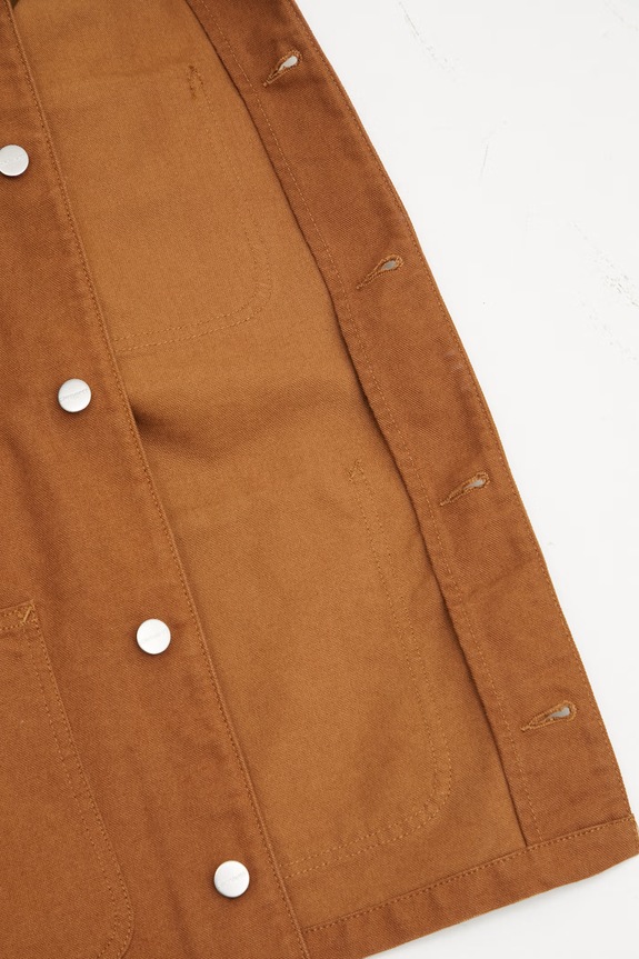 Carhartt WIP W' OG Michigan Coat short jacket Women's cotton I031570.00S02 brown