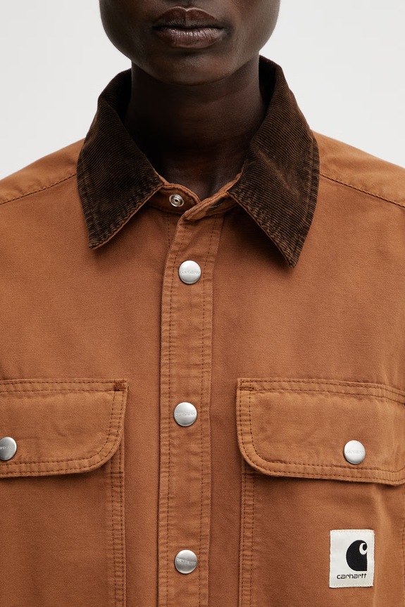 Carhartt WIP W' Prescott Shirt Jac shirt jacket Women's cotton brown I036513.00SGD