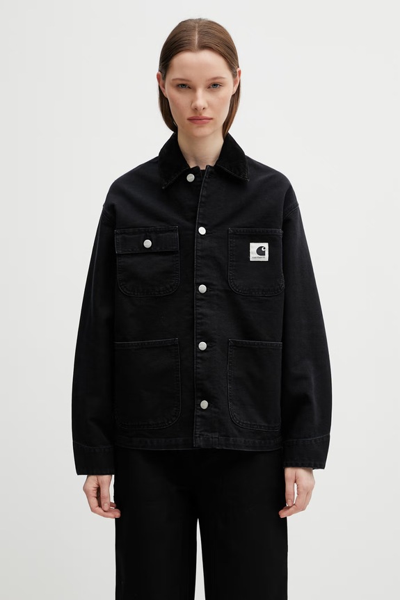 Carhartt WIP W' OG Michigan Coat kurtka jeansowa damska jeansowa czarny I034843.00E4O