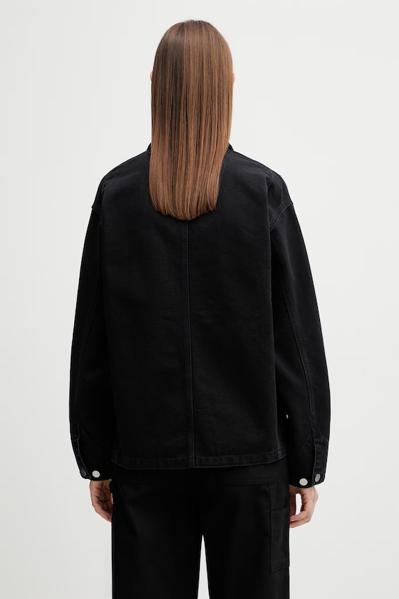 Odzież Carhartt WIP W' OG Michigan Coat kurtka jeansowa damska jeansowa I034843.00E4O czarny