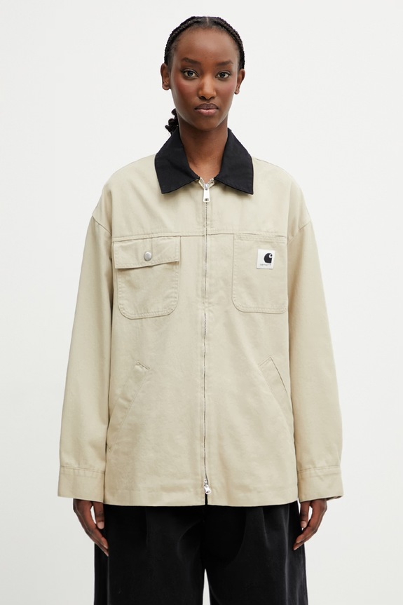 Carhartt WIP W' Dana Jacket geacă de tranziție pentru femei din bumbac bej I036514.3NH02