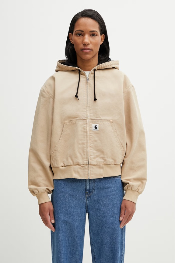 Carhartt WIP W' OG Active Jacket преходно яке дамско от памук бежов I034842.07E4O