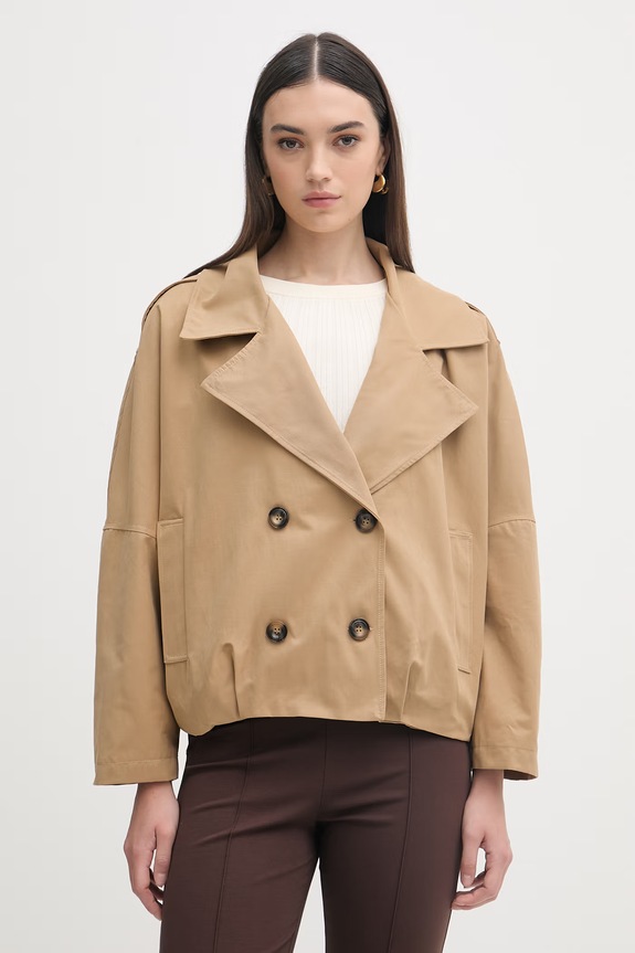 Haveone jachetă pentru femei bej KVS.Q018