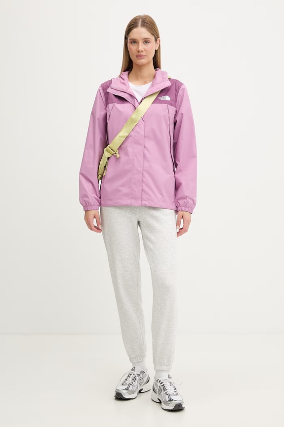 The North Face αδιάβροχο μπουφάν γυναικείο Antora Rain NF0A8BKDK221 μωβ SS26