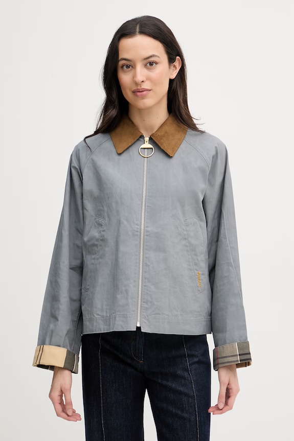 Barbour geacă de tranziție pentru femei, din bumbac Catlin gri LCA0392