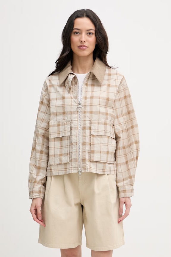 Barbour geacă de tranziție pentru femei, din bumbac Myshall bej LCA0403