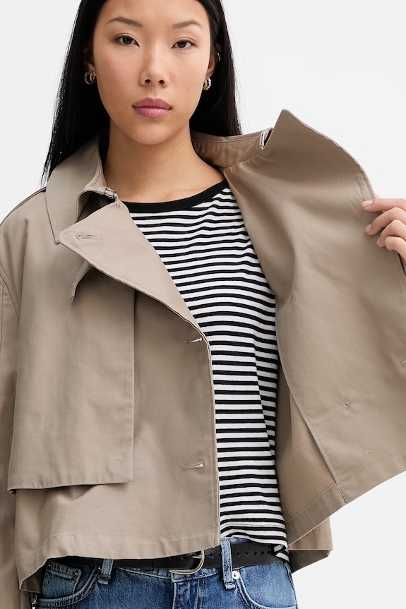 rag & bone trenci pentru femei, din bumbac Jamie RAB126S0MOW