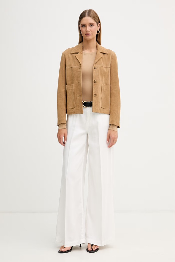 ViCOLO női rövid bőrdzseki TAB0174 barna SS26