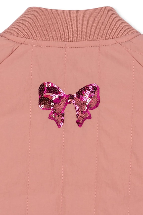 Detská bunda bomber Konges Sløjd JUNO SEQUIN BOMBER JACKET ružová KS104321.PreSpring