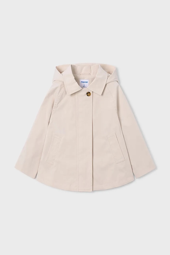 Otroška jakna Mayoral 3458.6F.Mini.PPY2 bež SS26