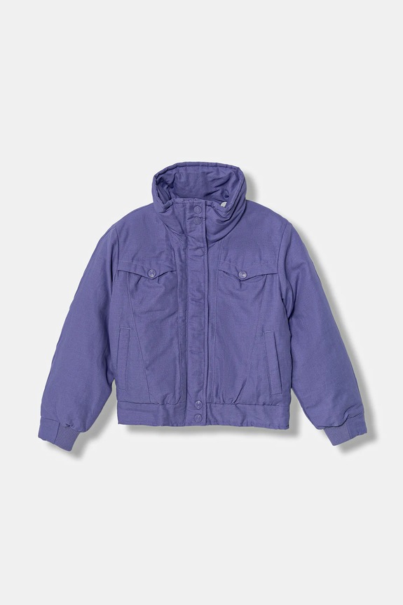 United Colors of Benetton kurtka dziecięca bez kaptura fioletowy 2MDJCN06R.G.Seasonal