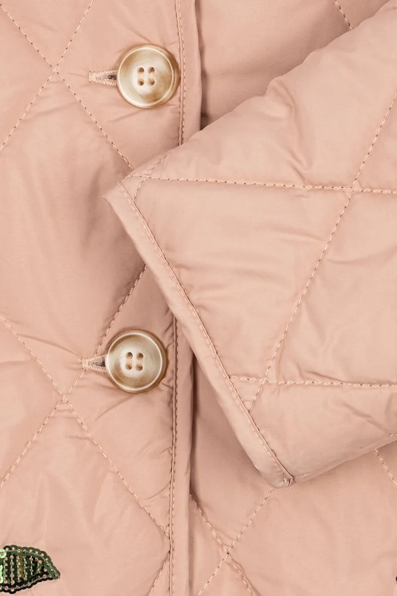 Konges Sløjd kurtka dziecięca FLORA SEQUIN JACKET KS104811.PPY2 różowy